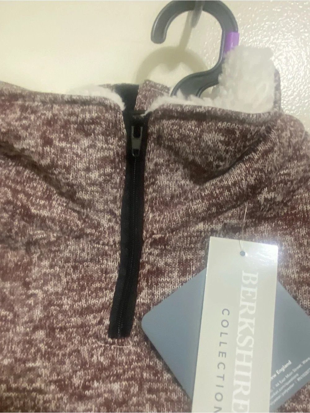 Berkshire Pet Collection XL  Polartec Dog Sweater Fleece Brown Red White NWT New